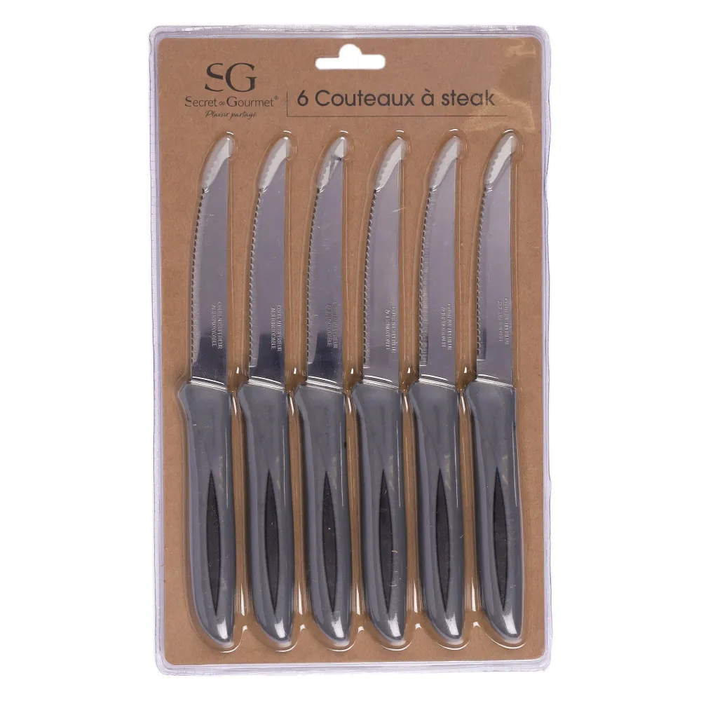 6 couteaux à viande Stokomani