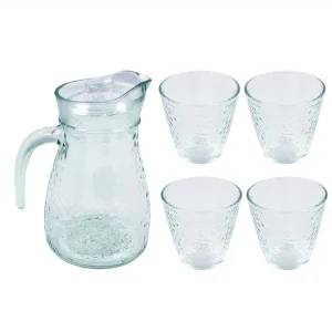Ensemble carafe + 4 verres Stokomani