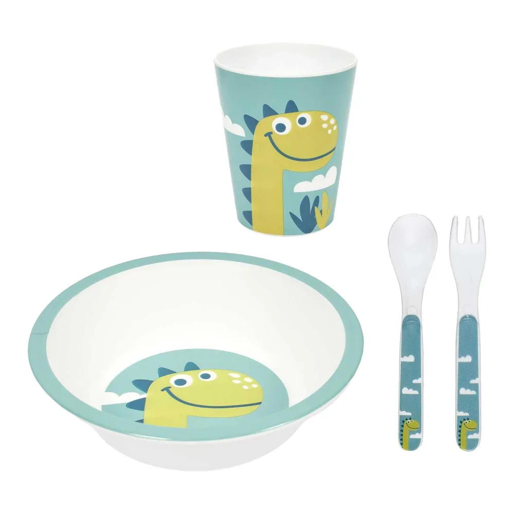 Set déjeuner enfant - Bleu Stokomani