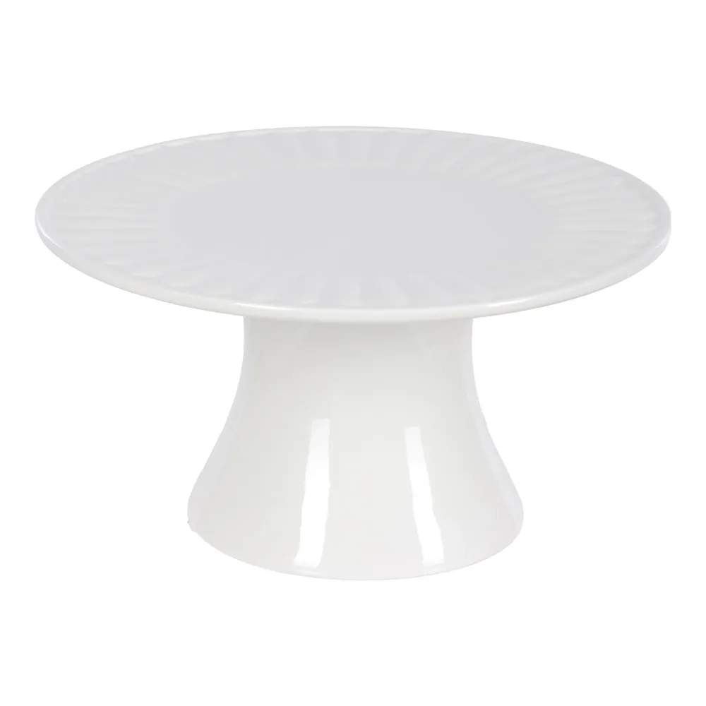 Support à gâteau strié dolomite 22.2 cm - Beige Stokomani