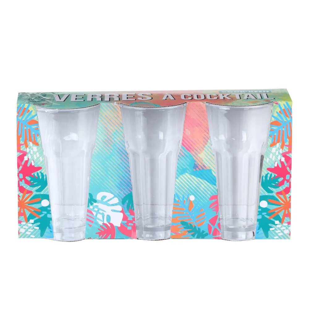 3 verres à cocktail Stokomani