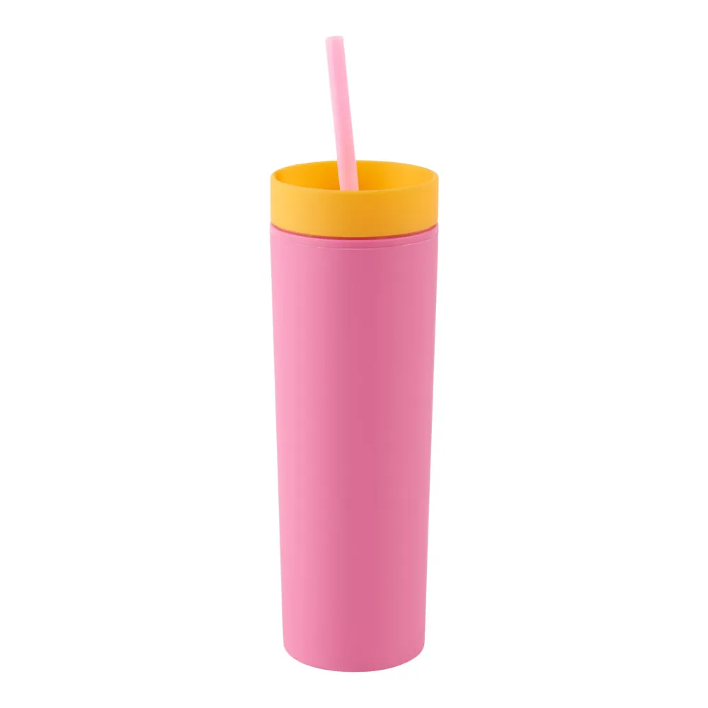 Bouteille à double paroi avec paille, 2,6 po x 2,8 po x 8,4 po Giant Tiger