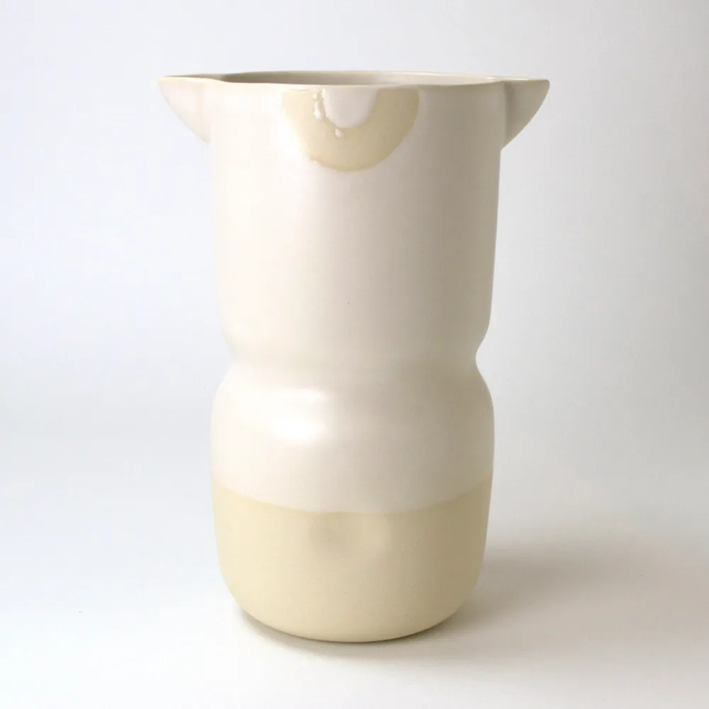 Grand vase à fleurs blanc mat