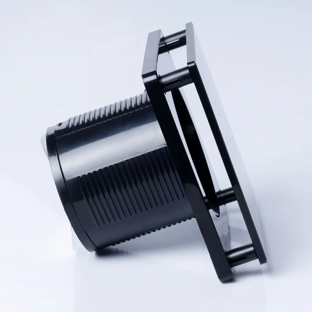 STERR BFS100-BA - 100 mm Extracteur de Salle de Bain, 90 m³/h, Noir