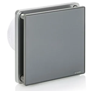 STERR BFS100-G - 100 mm Extracteur de Salle de Bain, 90 m³/h, Gris