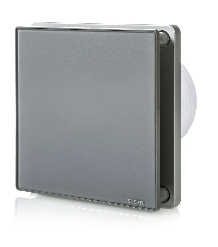 STERR BFS100-G - 100 mm Extracteur de Salle de Bain, 90 m³/h, Gris