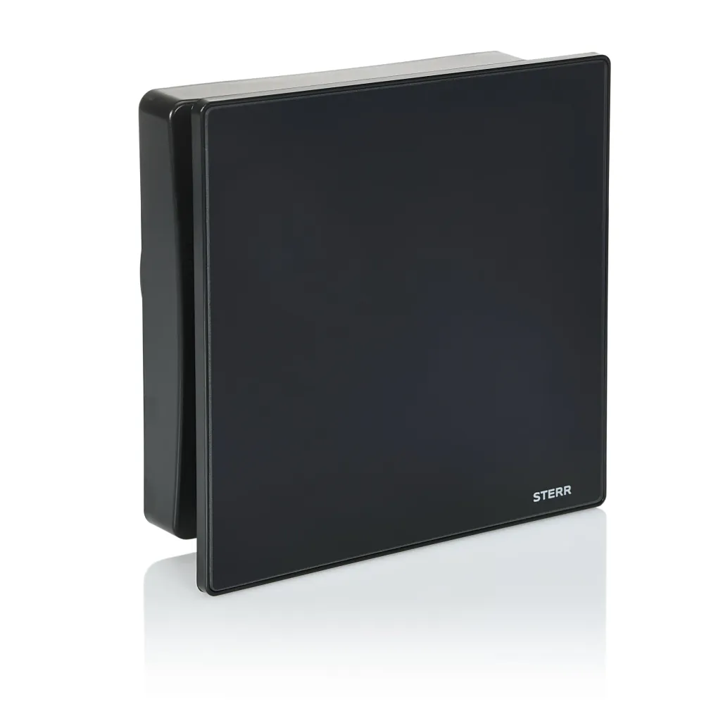 STERR BSL100T-B - 100 mm Extracteur Compact, Minuterie, 95 m³/h, Noir