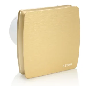 STERR LFS120-QZ - 120 mm Extracteur de Salle de Bain, 160 m³/h, Or