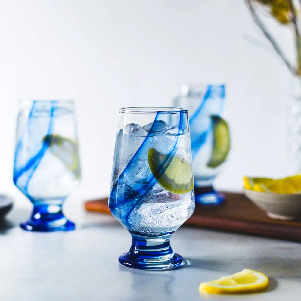 Verres à boisson Libbey Blue Ribbon, 12,8 onces, lot de 8