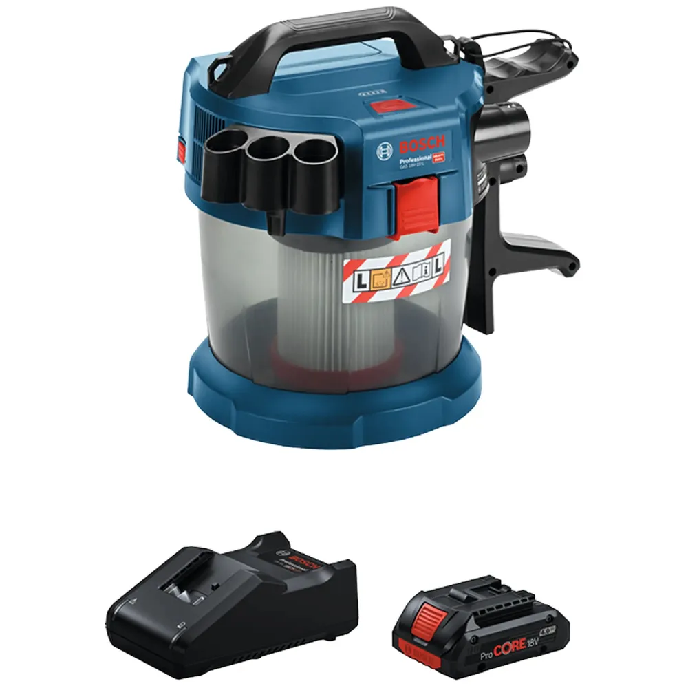 Aspirateur Bosch Batterie à gaz 18V-10 L 18V 4Ah