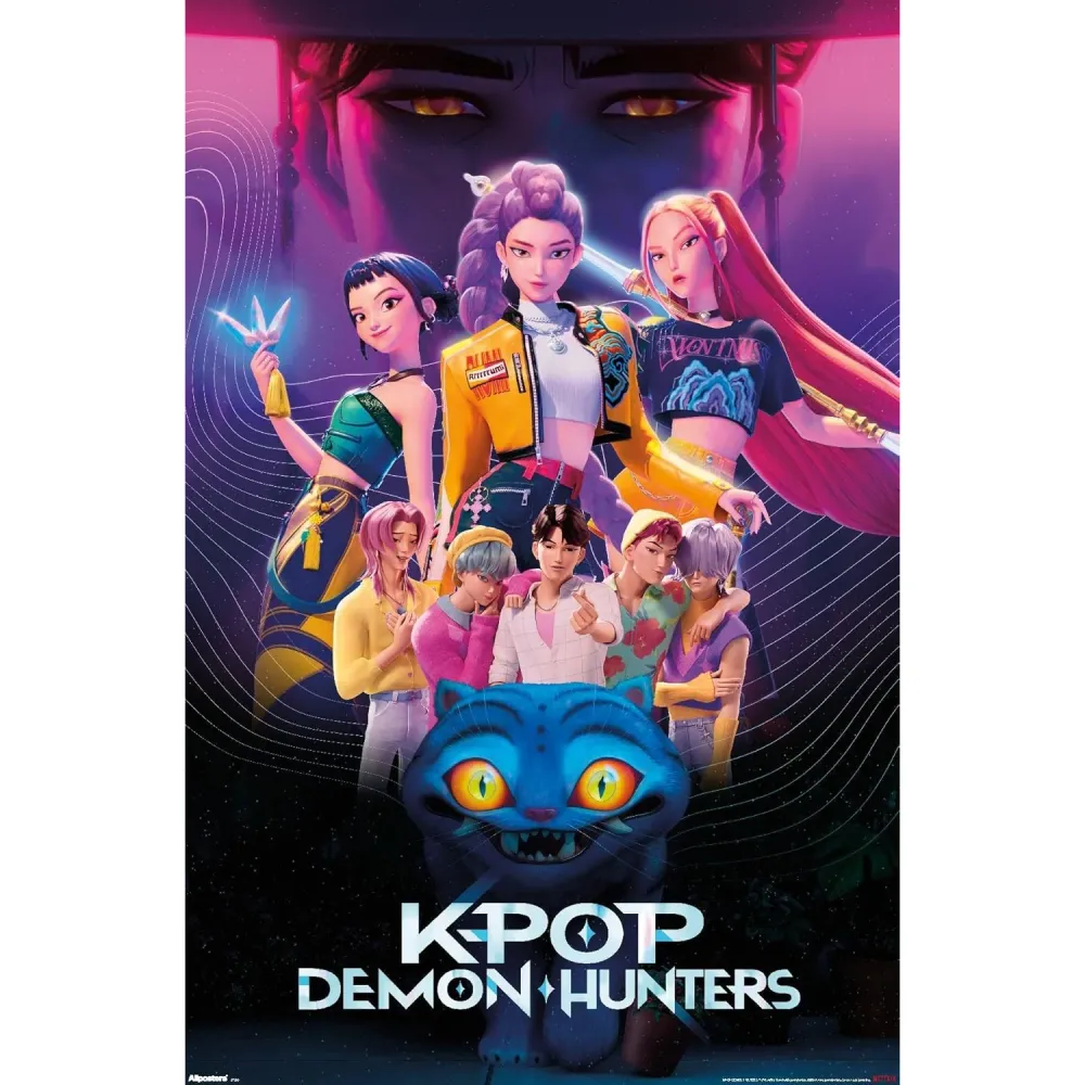 Affiche K-POP Demon Hunters Hunters Group, 22,375 po x 34 po Giant Tiger