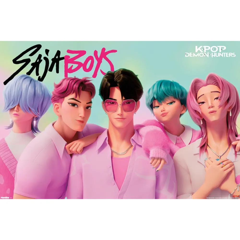 Affiche K-POP Demon Hunters Saja Boys, 22,375 po x 34 Giant Tiger